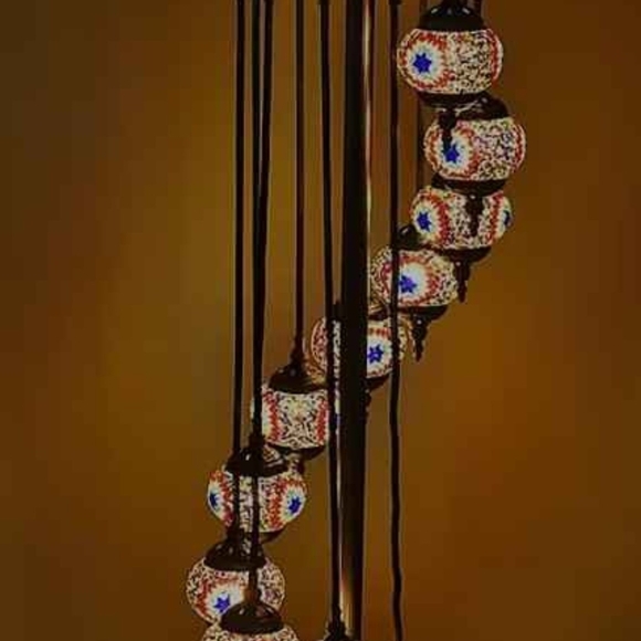 Other - LED Inspired 11 Globe Glass Mosaic Lamp In Box